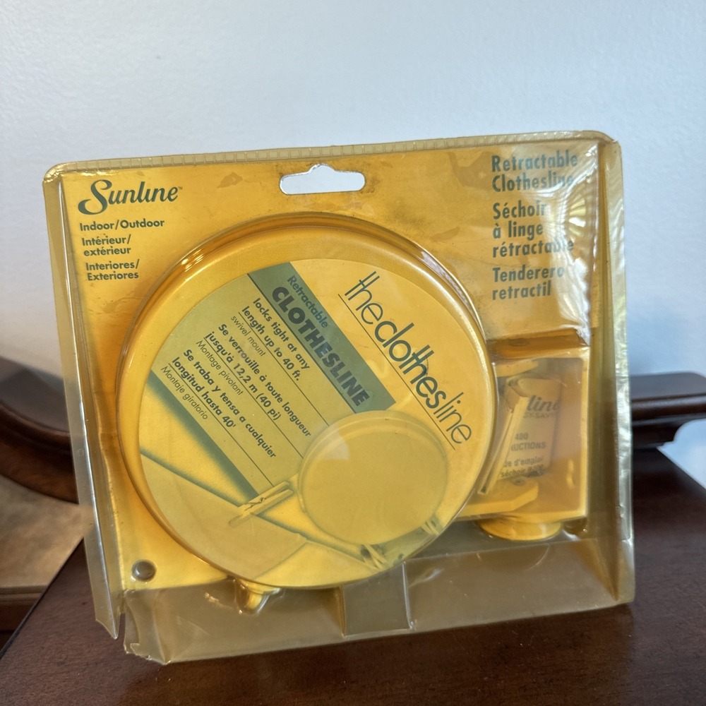 New Sunline 40' Retractable Clothesline Reel Model R400 Indoor Outdoor Sealed